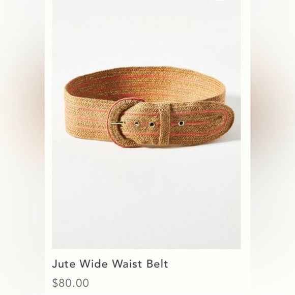 Anthropologie jute wide waist belt main image 8